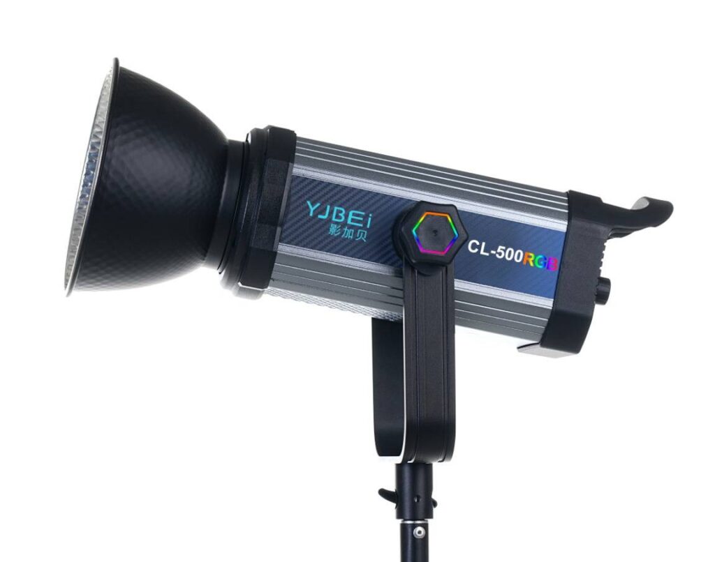 نور ثابت RGB ویدیو لایت YJBEi مدل CL500 RGB فول کالر COB مناسب عکاسی و فیلمبرداری