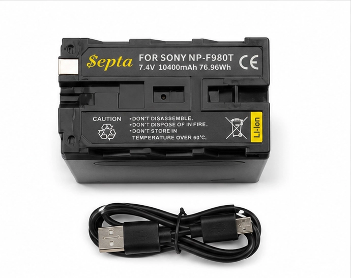 باتری لیتیومی Septa مدل NP-F980T ظرفیت 10400 میلی‌آمپرساعت | خرید از بوم شات