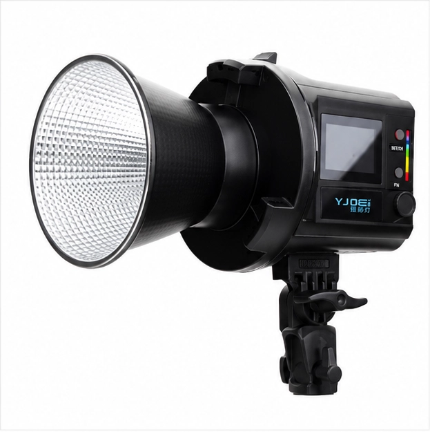 نور ثابت ویدیو لایت RGB YJBEi مدل CL_60 RGB 60 وات با مانت بوئنز | خرید از بوم شات