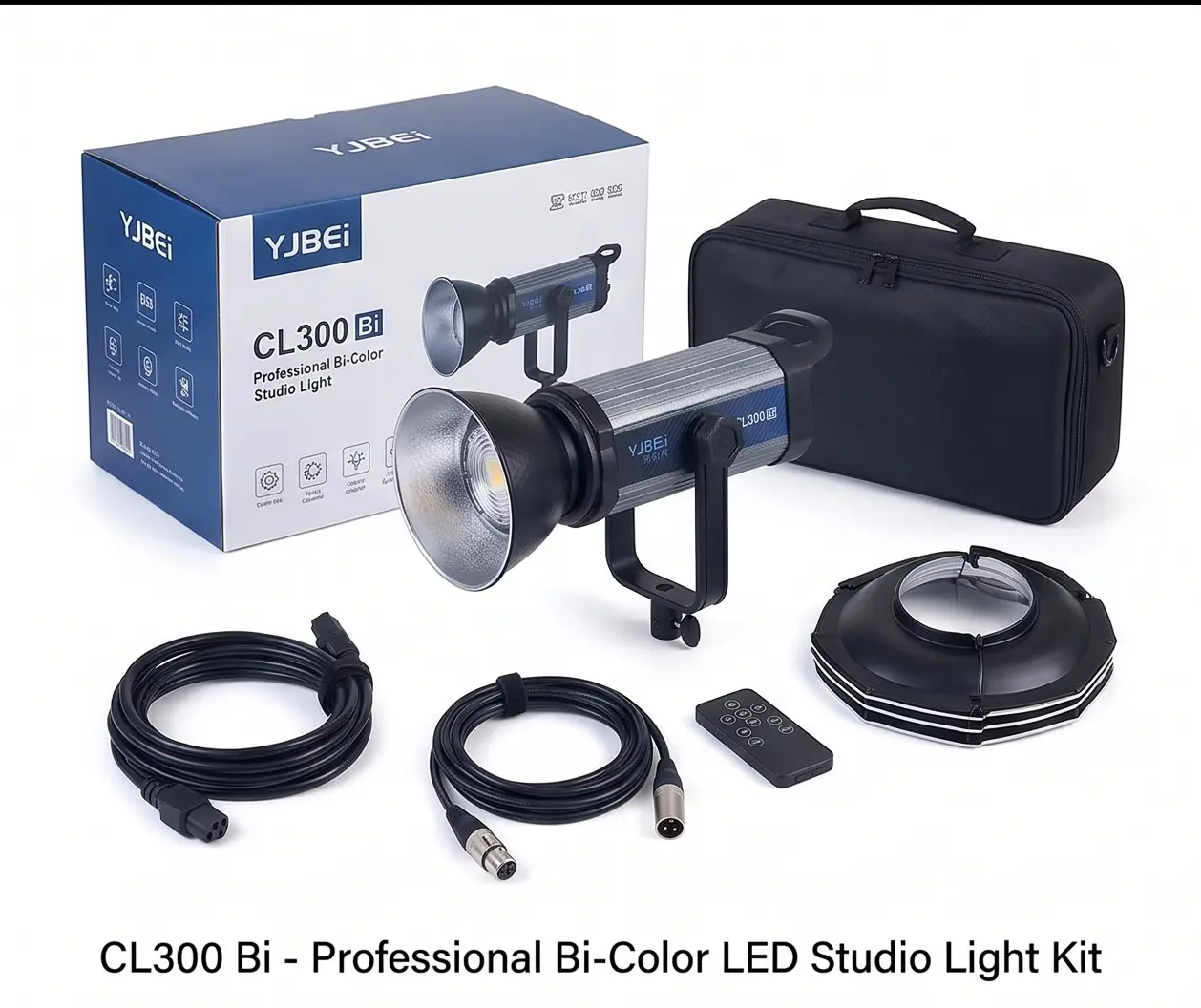 نور ثابت ویدیو لایت YJBEi مدل COB CL300 300 وات مناسب عکاسی و فیلمبرداری | خرید از بوم شات